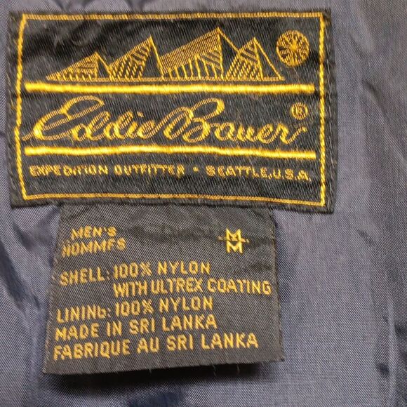 Vintage Eddie Bauer Teal Windbreaker Jacket Water-Resistant Performance - Picture 2 of 5